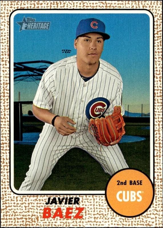 2017 Topps Heritage Javier Baez #97 trading card