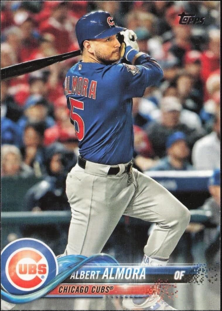 Albert Almora 2018 Topps Series 2 #432 Baseball Trading Card - Front 2018 Topps Series 2 Albert Almora #432 baseball trading card front