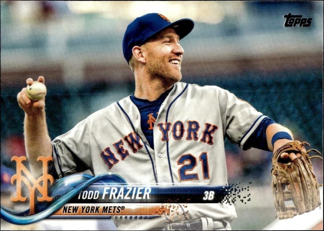 Todd Frazier 2018 Topps Update #US213 Baseball Trading Card - Front 2018 Topps Update Todd Frazier #US213 baseball trading card front