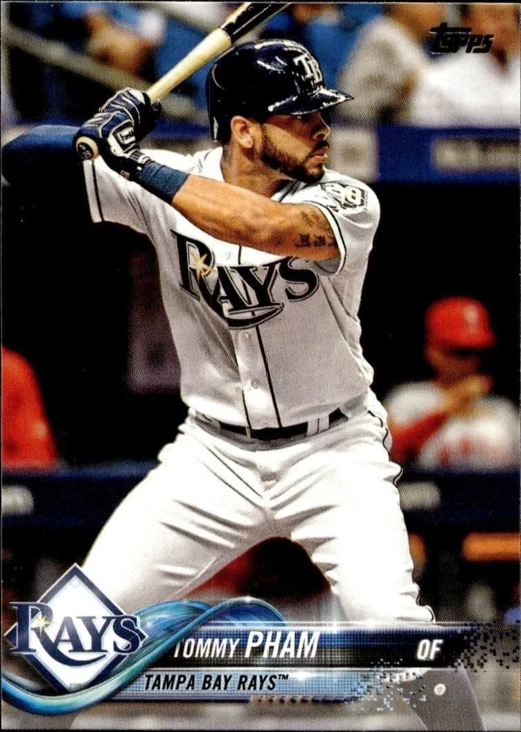 Tommy Pham 2018 Topps Update #US233 Baseball Trading Card - Front 2018 Topps Update Tommy Pham #US233 baseball trading card front