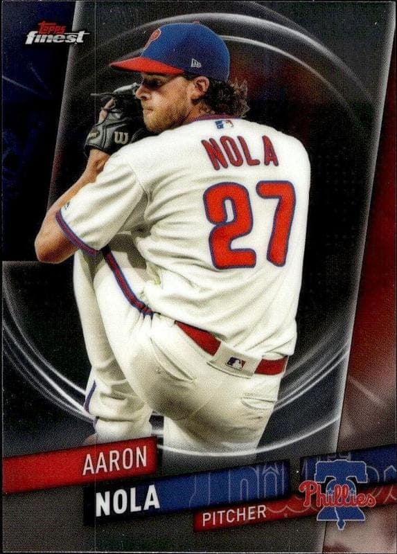2019 Topps Finest Aaron Nola #6 trading card