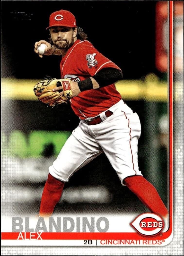 Alex Blandino 2019 Topps Series 2 #374 Baseball Trading Card - Front 2019 Topps Series 2 Alex Blandino #374 baseball trading card front