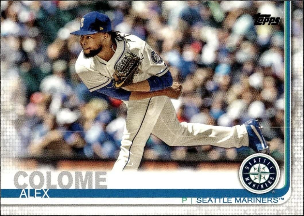 Alex Colome 2019 Topps #220 Baseball Trading Card - Front 2019 Topps Alex Colome #220 baseball trading card front