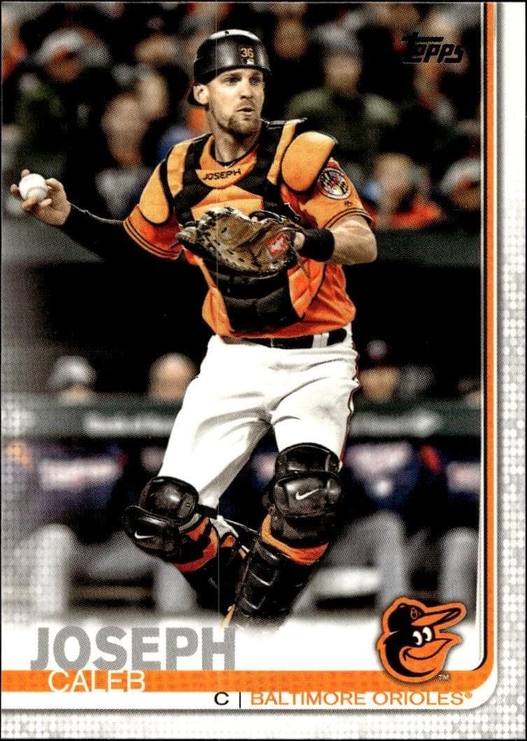 Caleb Joseph 2019 Topps #17 Baseball Trading Card - Front 2019 Topps Caleb Joseph #17 baseball trading card front