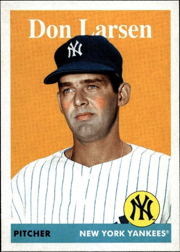 Don Larsen 2019 Topps Archives #64 Baseball Trading Card - Front 2019 Topps Archives Don Larsen #64 baseball trading card front