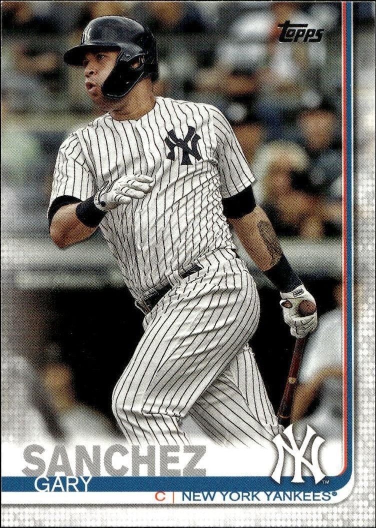 Gary Sanchez 2019 Topps #22 Baseball Trading Card - Front 2019 Topps Gary Sanchez #22 baseball trading card front