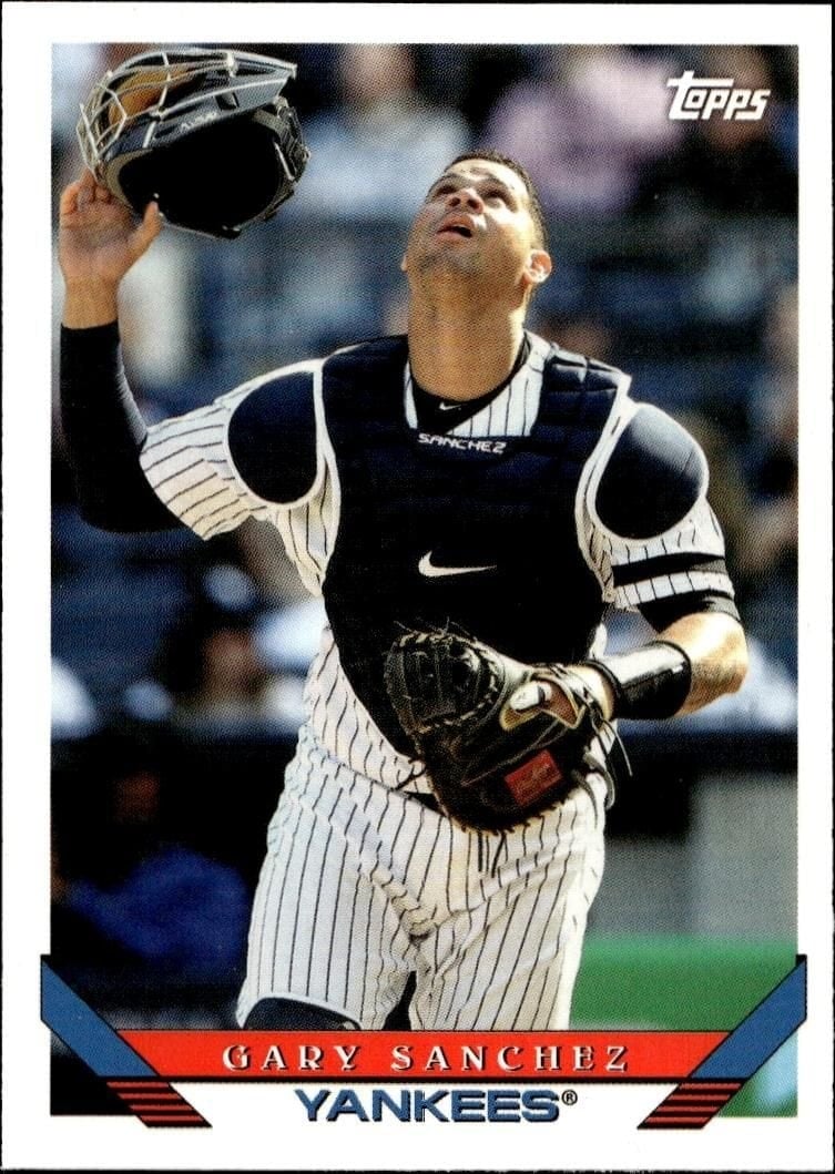 Gary Sanchez 2019 Topps Archives #224 Baseball Trading Card - Front 2019 Topps Archives Gary Sanchez #224 baseball trading card front
