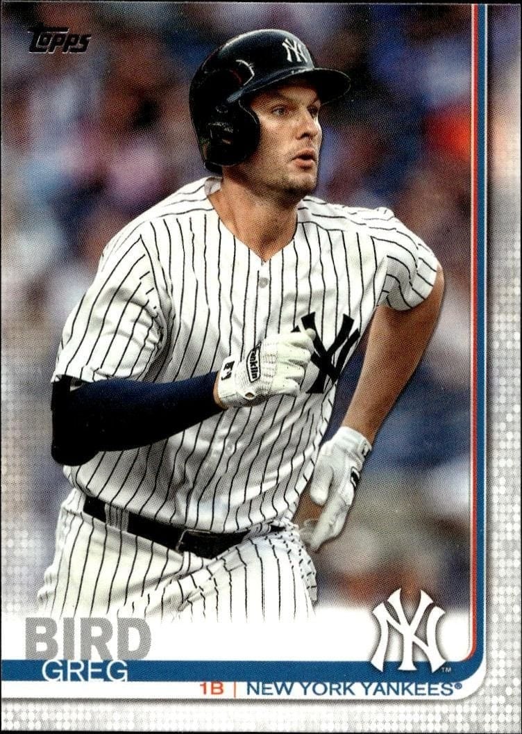 Greg Bird 2019 Topps Series 2 #653 Baseball Trading Card - Front 2019 Topps Series 2 Greg Bird #653 baseball trading card front