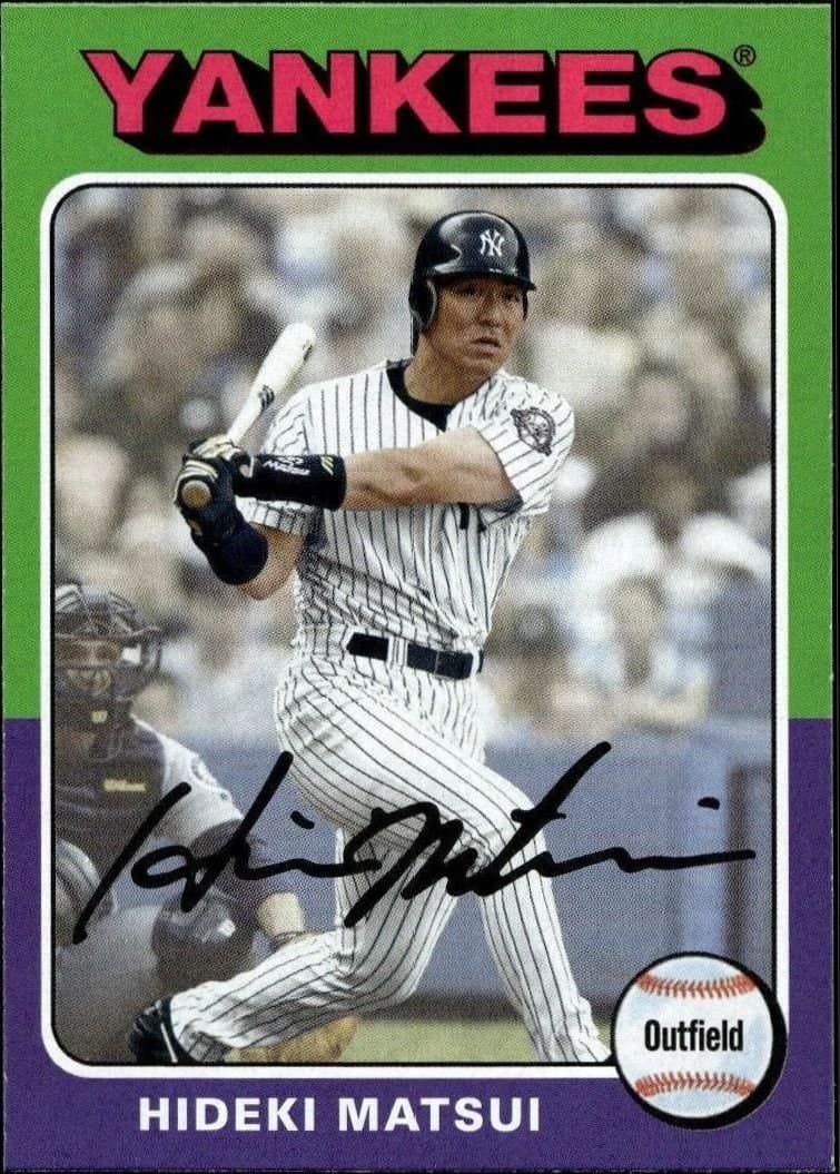 Hideki Matsui 2019 Topps Archives #145 Baseball Trading Card - Front 2019 Topps Archives Hideki Matsui #145 baseball trading card front