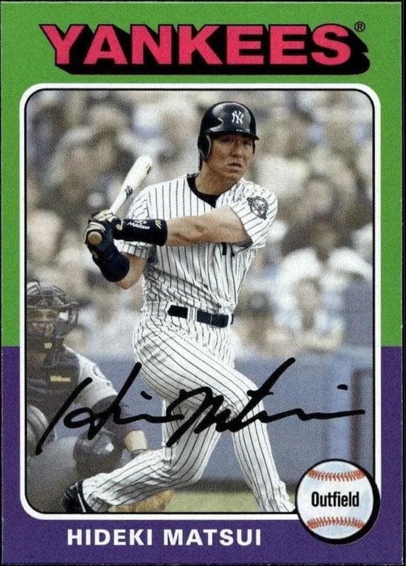 2019 topps Hideki Matsui