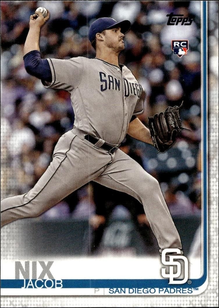 Jacob Nix 2019 Topps #33 Baseball Trading Card - Front 2019 Topps Jacob Nix #33 baseball trading card front
