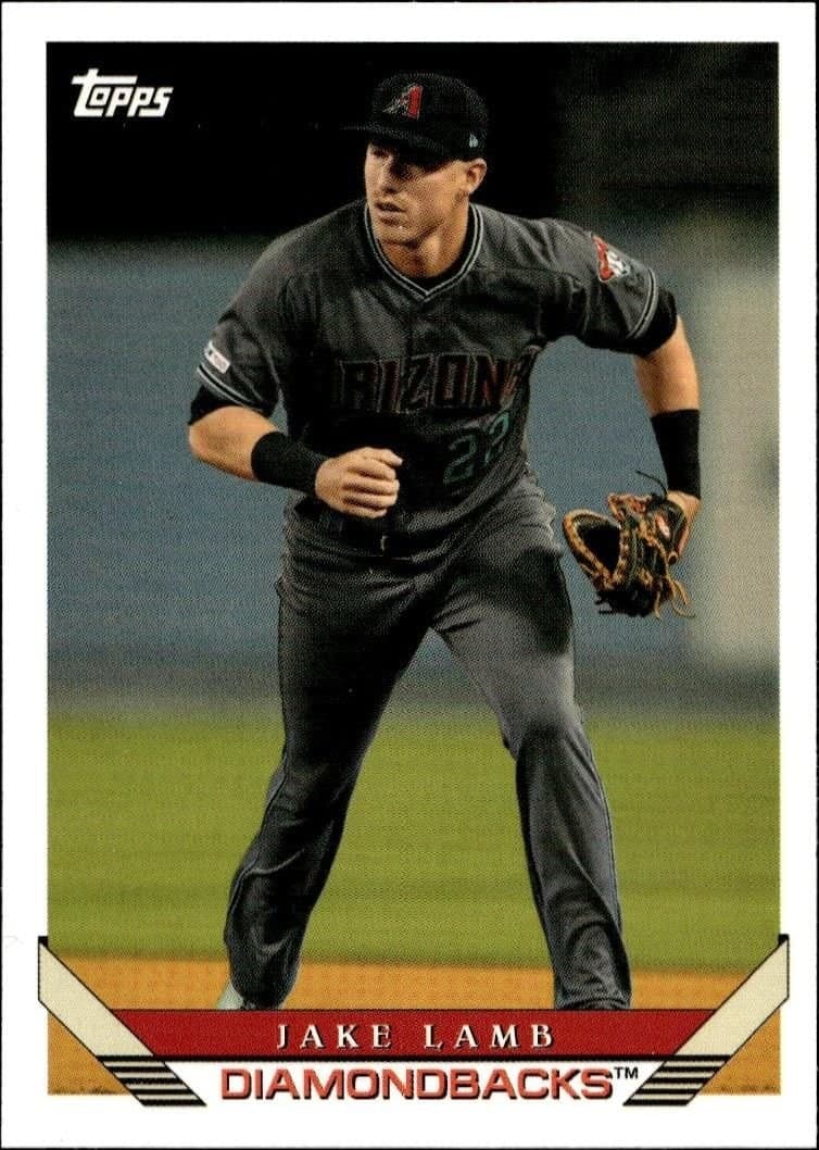 Jake Lamb 2019 Topps Archives #278 Baseball Trading Card - Front 2019 Topps Archives Jake Lamb #278 baseball trading card front