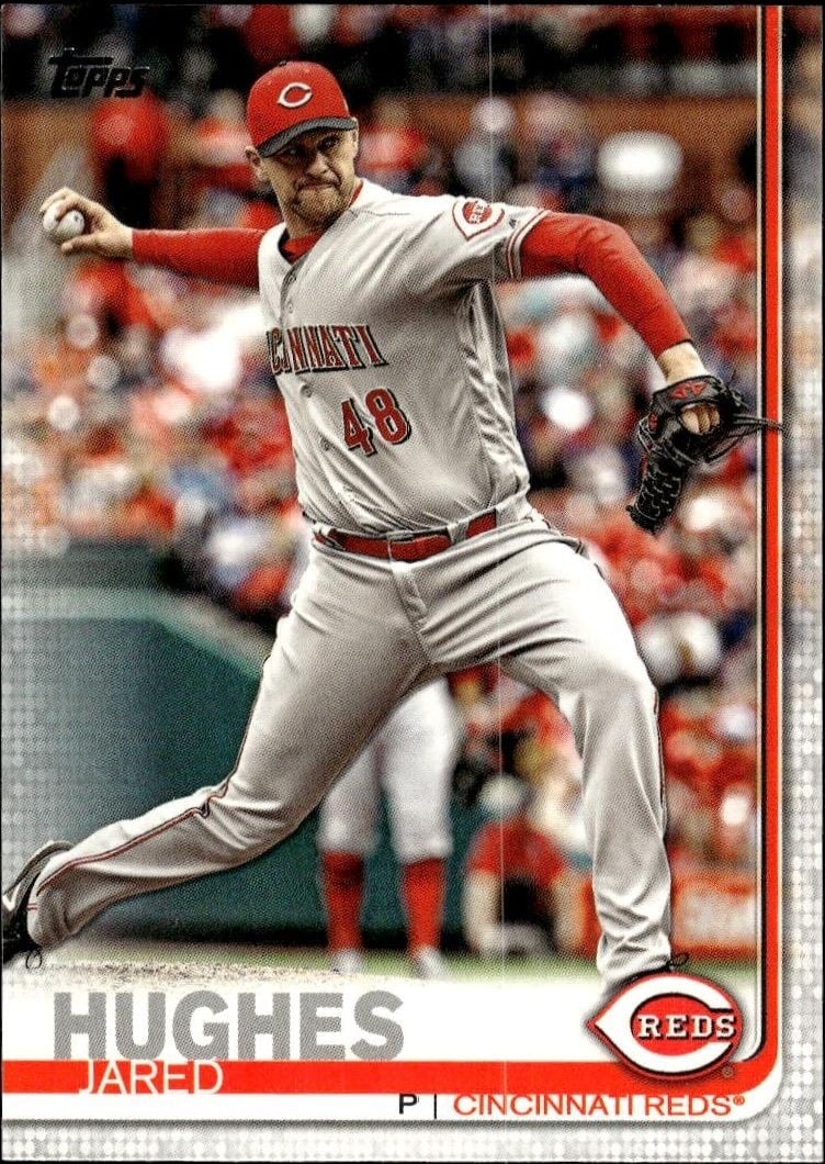 Jared Hughes 2019 Topps Series 2 #620 Baseball Trading Card - Front 2019 Topps Series 2 Jared Hughes #620 baseball trading card front