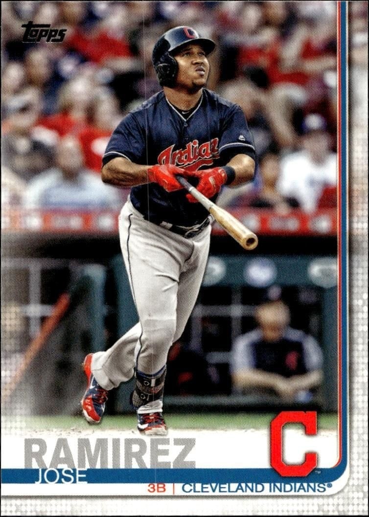 Jose Ramirez 2019 Topps #223 Baseball Trading Card - Front 2019 Topps Jose Ramirez #223 baseball trading card front
