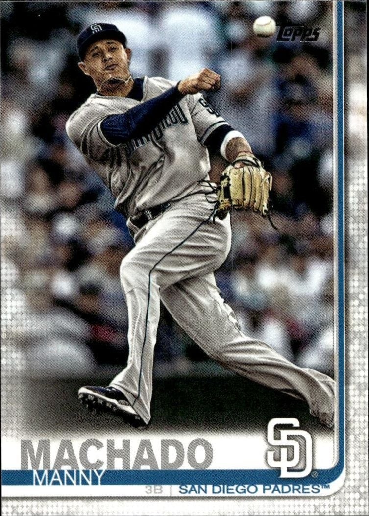 Manny Machado 2019 Topps Series 2 #500 Baseball Trading Card - Front 2019 Topps Series 2 Manny Machado #500 baseball trading card front
