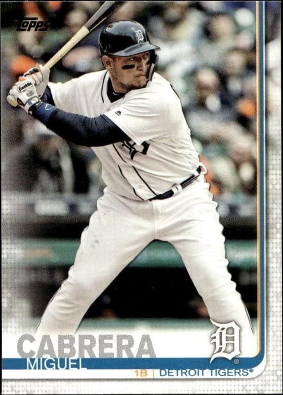 2019 Topps Series 1 Miguel Cabrera #230 trading card