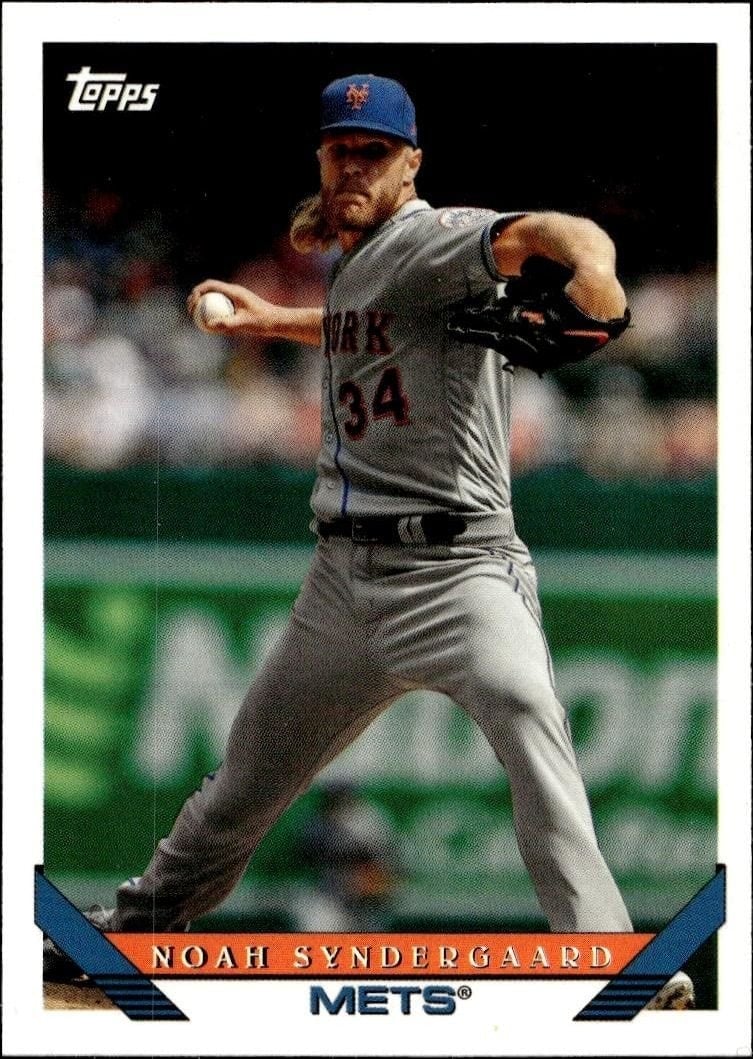 Noah Syndergaard 2019 Topps Archives #293 Baseball Trading Card - Front 2019 Topps Archives Noah Syndergaard #293 baseball trading card front