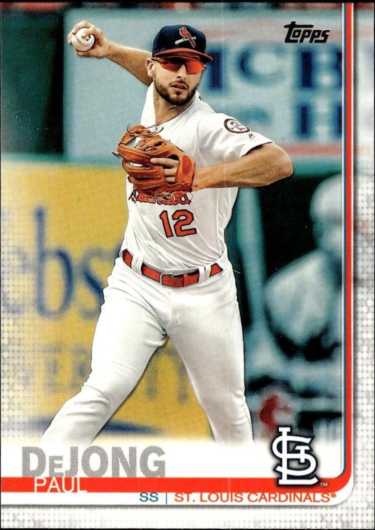 Paul DeJong 2019 Topps #125 Baseball Trading Card - Front 2019 Topps Paul DeJong #125 baseball trading card front