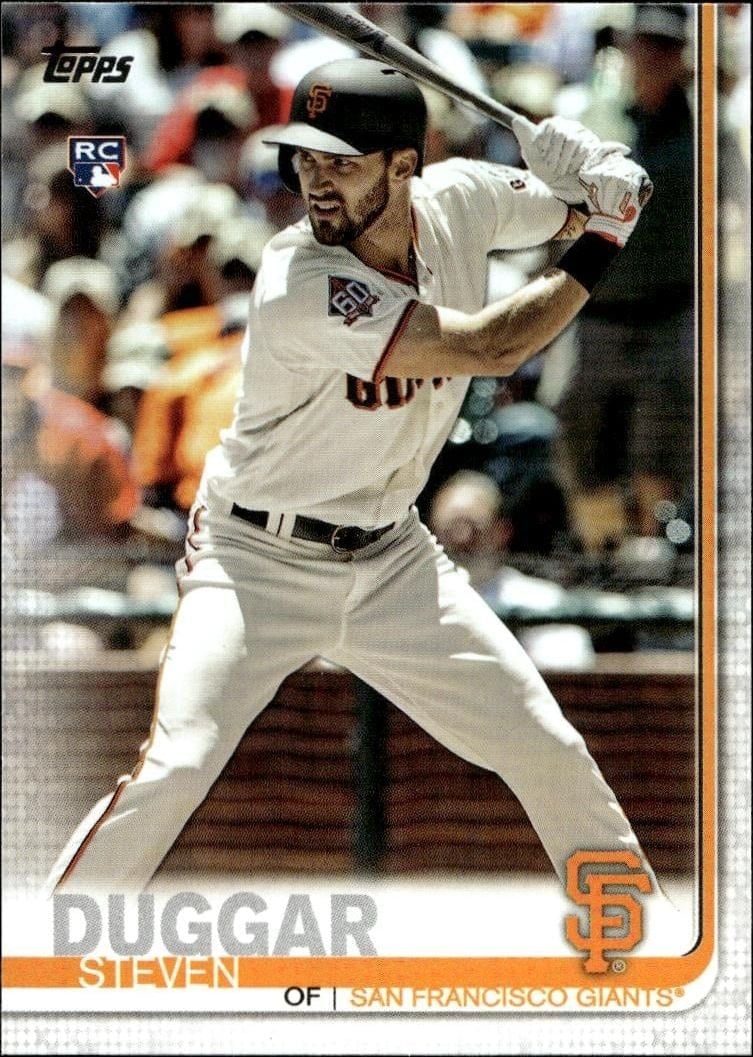 Steven Duggar 2019 Topps #150 Baseball Trading Card - Front 2019 Topps Steven Duggar #150 baseball trading card front