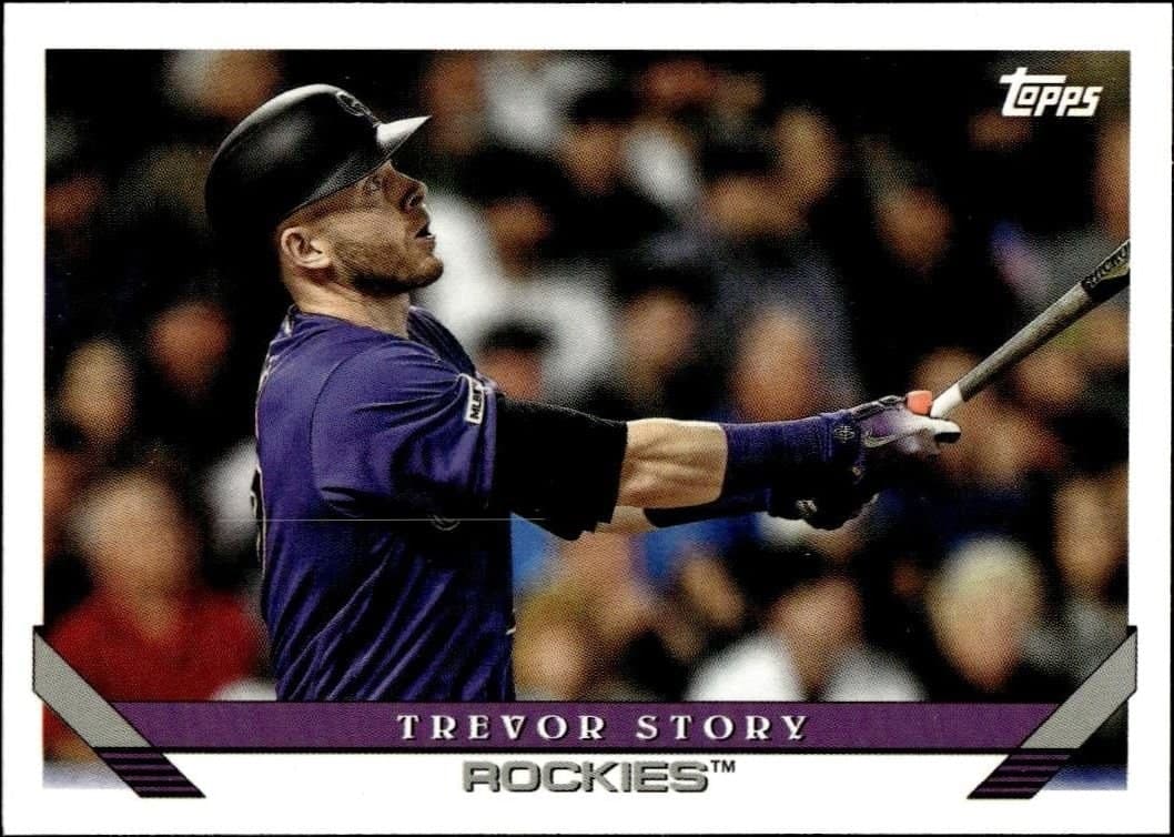 Trevor Story 2019 Topps Archives #228 Baseball Trading Card - Front 2019 Topps Archives Trevor Story #228 baseball trading card front