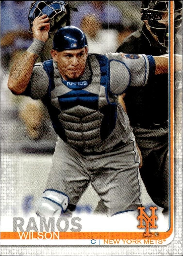 Wilson Ramos 2019 Topps Series 2 #591 Baseball Trading Card - Front 2019 Topps Series 2 Wilson Ramos #591 baseball trading card front