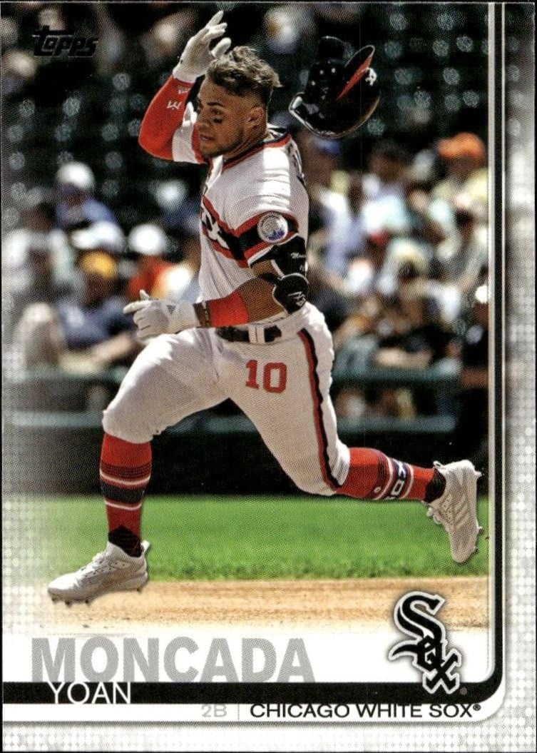Yoan Moncada 2019 Topps Series 2 #377 Baseball Trading Card - Front 2019 Topps Series 2 Yoan Moncada #377 baseball trading card front