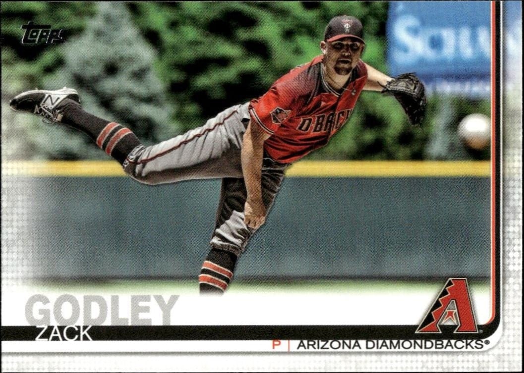 Zack Godley 2019 Topps #59 Baseball Trading Card - Front 2019 Topps Zack Godley #59 baseball trading card front
