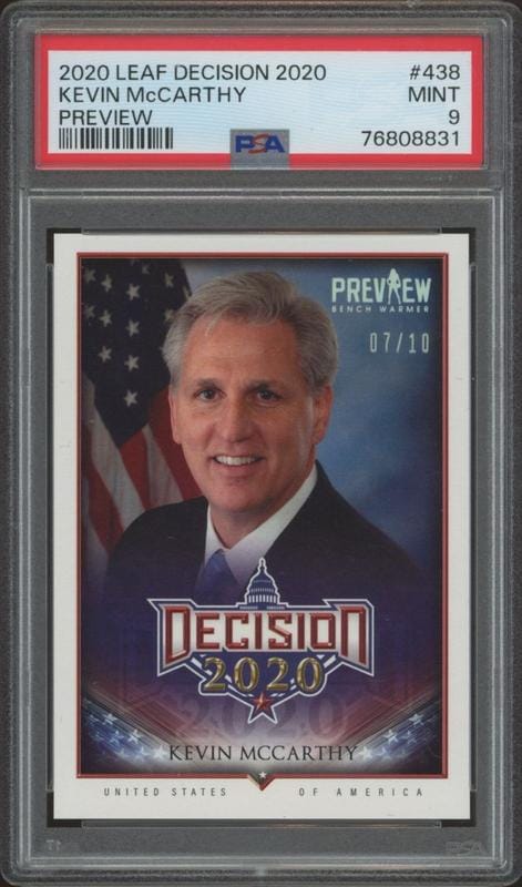 2020 Leaf Decision Kevin McCarthy #438 trading card