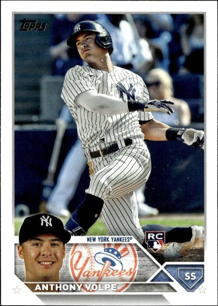 Anthony Volpe 2023 Topps Series 2 #460 Baseball Trading Card - Front 2023 Topps Series 2 Anthony Volpe #460 baseball trading card front