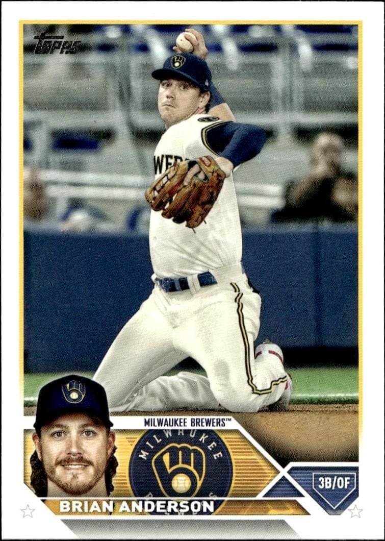 Brian Anderson 2023 Topps Series 2 #480 Baseball Trading Card - Front 2023 Topps Series 2 Brian Anderson #480 baseball trading card front