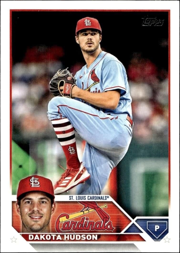 Dakota Hudson 2023 Topps Series 2 #458 Baseball Trading Card - Front 2023 Topps Series 2 Dakota Hudson #458 baseball trading card front