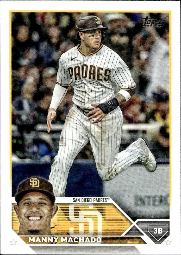 Manny Machado 2023 Topps #206 Baseball Trading Card - Front 2023 Topps Manny Machado #206 baseball trading card front