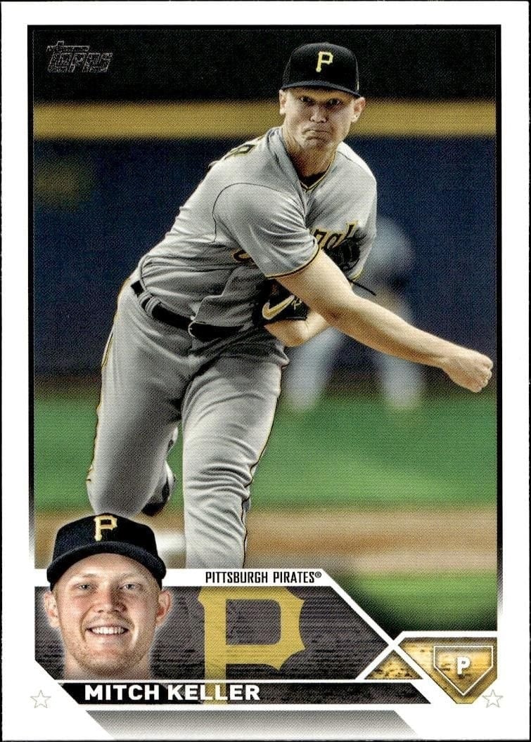 Mitch Keller 2023 Topps Series 2 #442 Baseball Trading Card - Front 2023 Topps Series 2 Mitch Keller #442 baseball trading card front