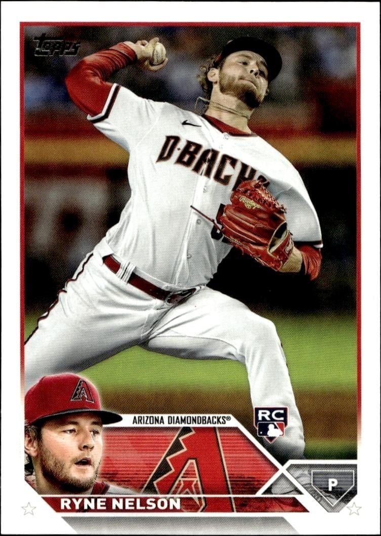 Ryne Nelson 2023 Topps Series 2 #459 Baseball Trading Card - Front 2023 Topps Series 2 Ryne Nelson #459 baseball trading card front