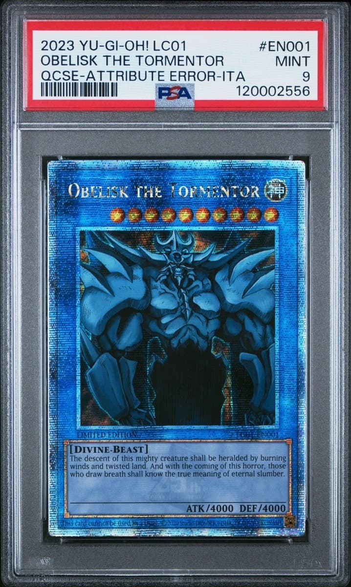 Obelisk The Tormentor 2023 Yu-Gi-Oh! Legendary Collection #LC01-EN001 Yu-Gi-Oh! Card - Front 2023 Yu-Gi-Oh! Legendary Collection Obelisk The Tormentor #LC01-EN001 Yu-Gi-Oh! card front