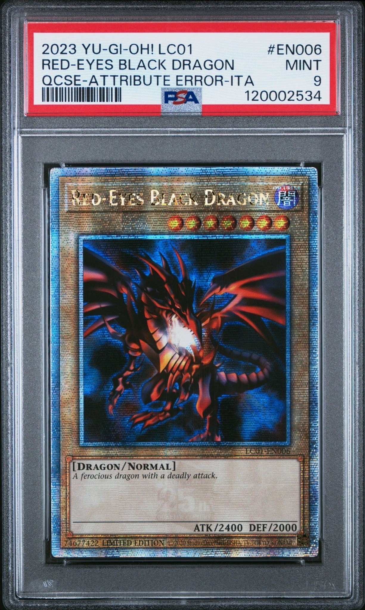 2023 Yu-Gi-Oh! Legendary Collection Red-Eyes Black Dragon #LC01-EN006