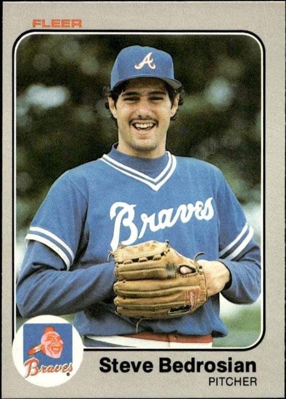 1983 Fleer Steve Bedrosian #129 trading card