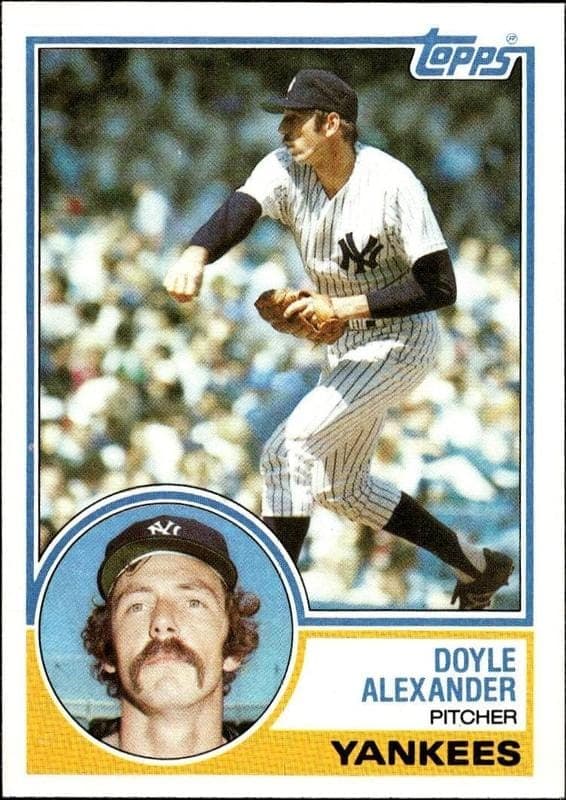1983 topps Doyle Alexander