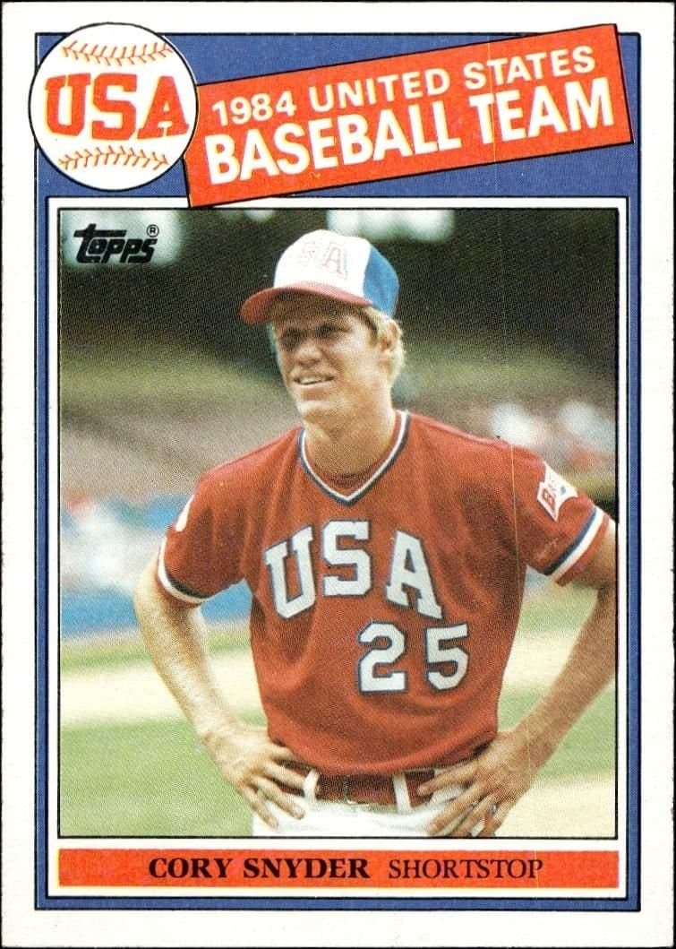 Cory Snyder 1985 Topps #403 Baseball Trading Card - Front 1985 Topps Cory Snyder #403 baseball trading card front