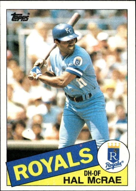 1985 Topps Hal McRae #773 trading card