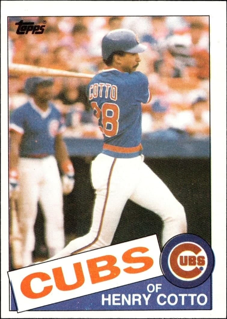 Henry Cotto 1985 Topps #267 Baseball Trading Card - Front 1985 Topps Henry Cotto #267 baseball trading card front