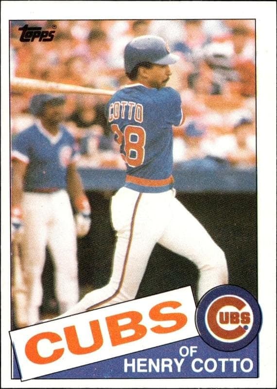 1985 topps Henry Cotto
