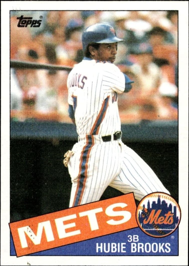 1985 Topps Hubie Brooks #222 trading card