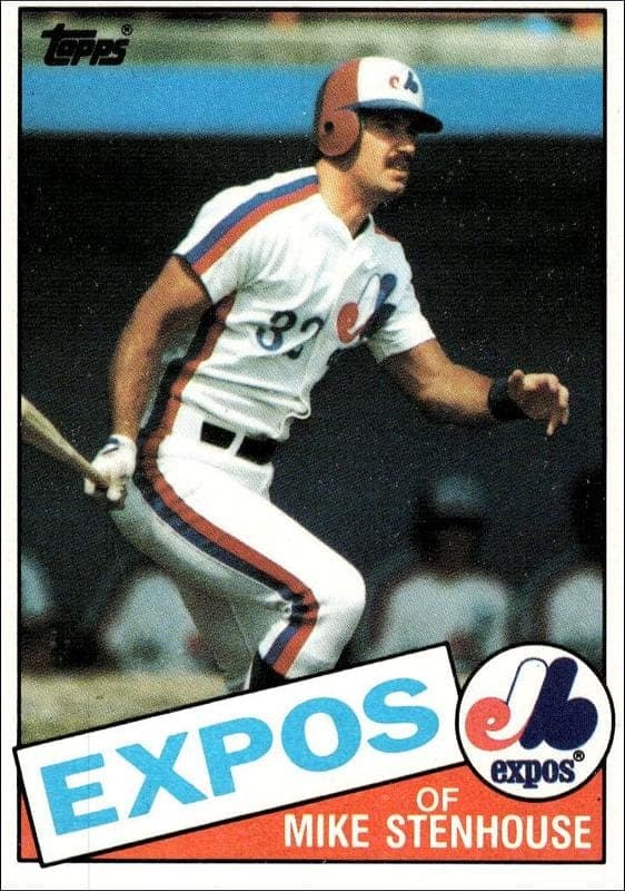 1985 topps Mike Stenhouse