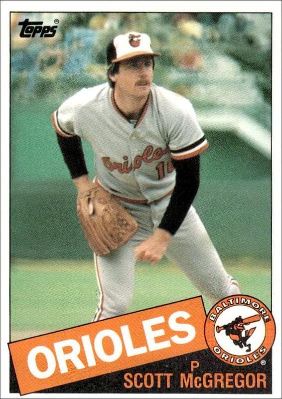 1985 topps Scott McGregor