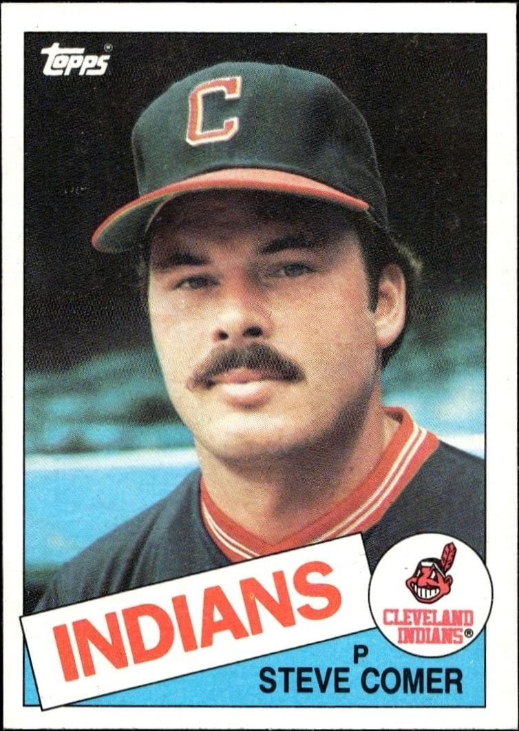 Steve Comer 1985 Topps #788 Baseball Trading Card - Front 1985 Topps Steve Comer #788 baseball trading card front