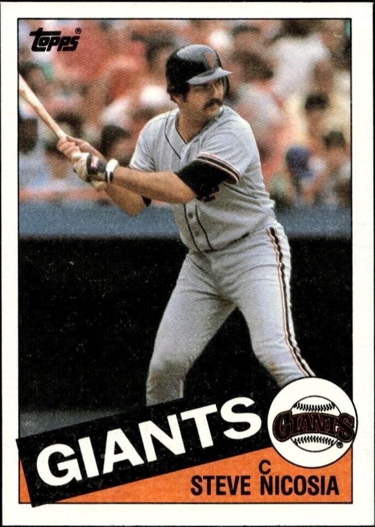 Steve Nicosia 1985 Topps #191 Baseball Trading Card - Front 1985 Topps Steve Nicosia #191 baseball trading card front