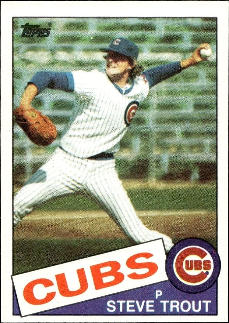1985 topps Steve Trout
