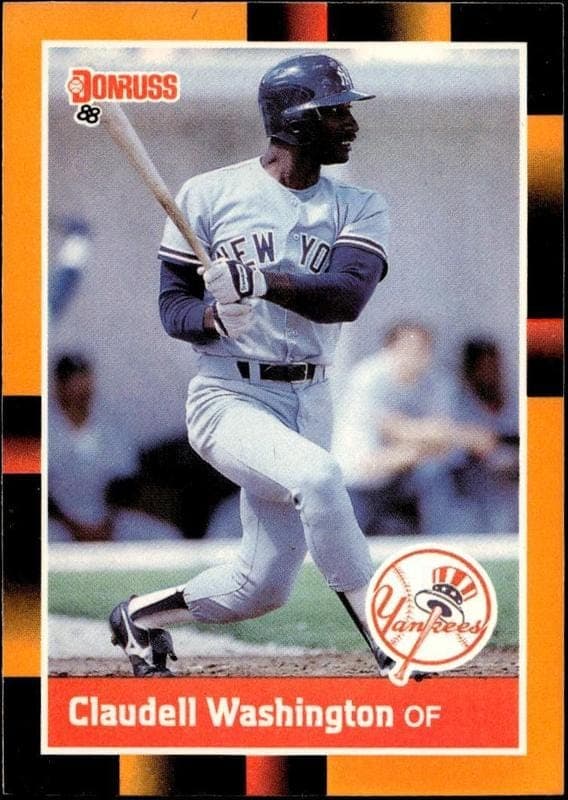 1988 Donruss Baseball's Best Claudell Washington #217 trading card
