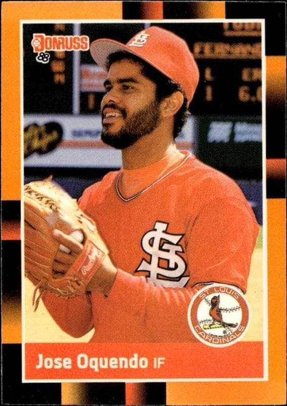 1988 Donruss Baseball's Best Jose Oquendo #313 trading card